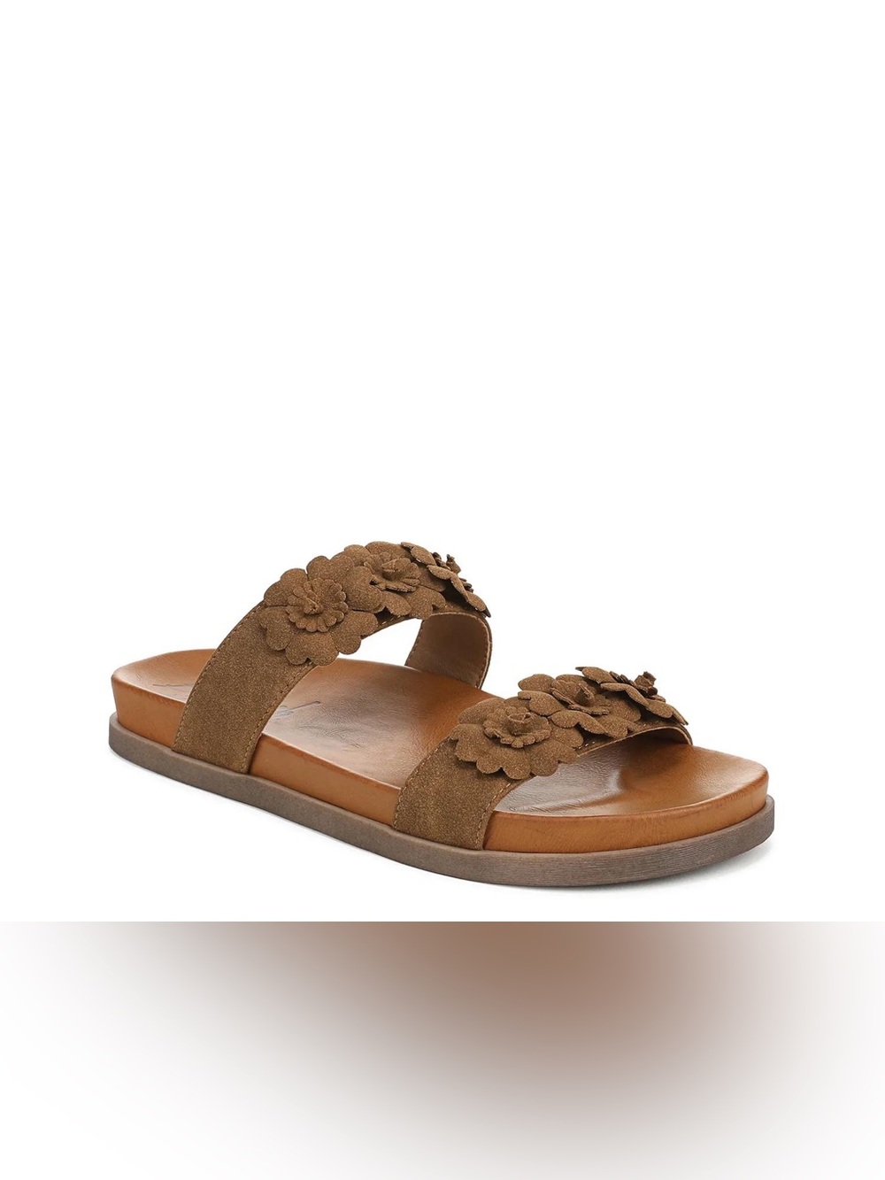 Blowfish Malibu Brown Floral Women Slip-On Sandals Size: 10